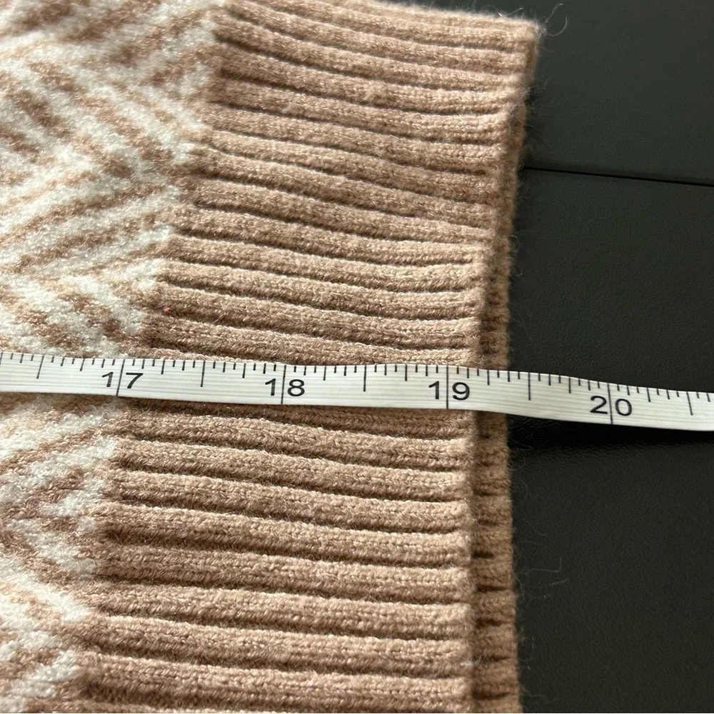 Sincerely Jules Sweater Vest Tan Cream Size XS NWT
